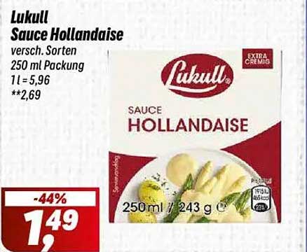 Lukull Sauce Hollandaise, verschiedene Sorten 250 ml