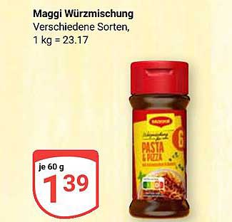Maggi Würzmischung Verschiedene Sorten, 60 g