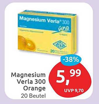 Magnesium Verla 300 Orange 20 Beutel