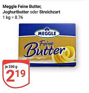 Meggle Feine Butter, Joghurtbutter oder Streichzart