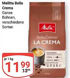 Melitta Bella Crema Ganze Bohnen, verschiedene Sorten