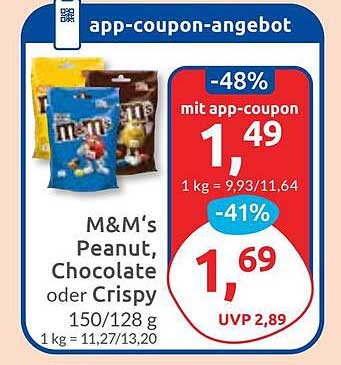 M&M's Peanut, Chocolate oder Crispy