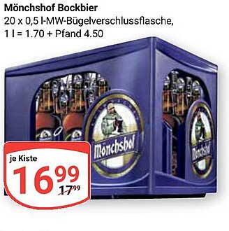 Mönchshof Bockbier 20 x 0,5 L-Kasten