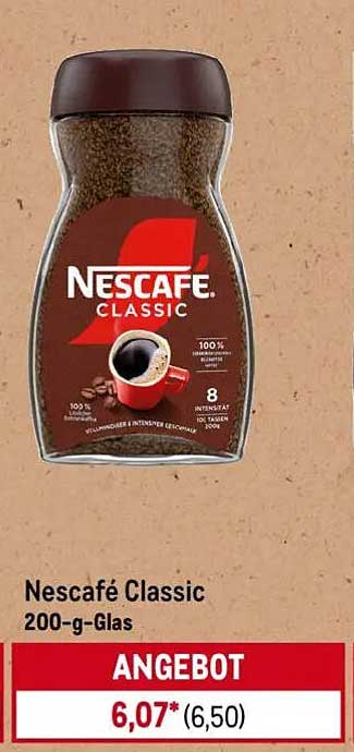 Nescafé Classic 200-g-Glas