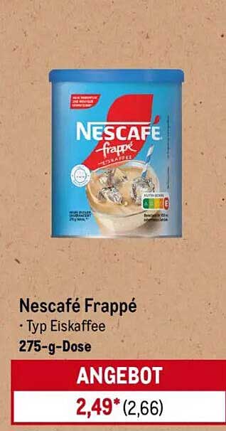 Nescafé Frappé - Typ Eiskaffee 275-g-Dose