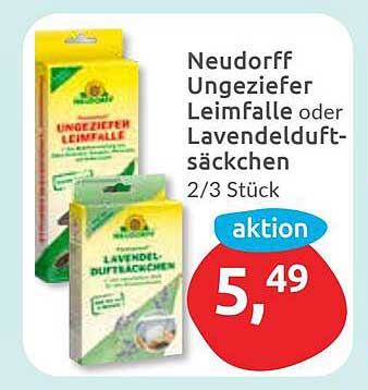 Neudorff Ungeziefer Leimfalle oder Lavendelduftsäcken 2/3 Stück