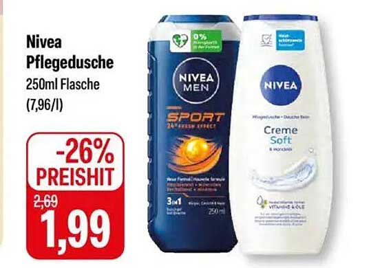 Nivea Pflegedusche 250ml Flasche