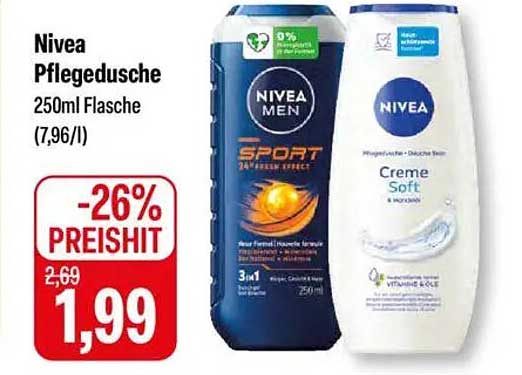 Nivea Pflegedusche 250ml Flasche