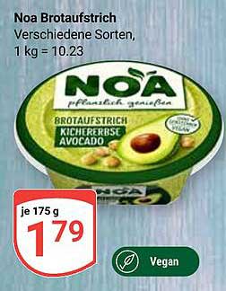 Noa Brotaufstrich, verschiedenes Sorten, 175 g – Vegan