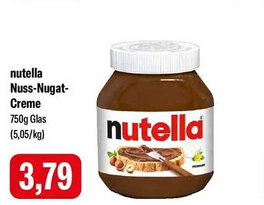 nutella Nuss-Nugat-Creme 750g Glas