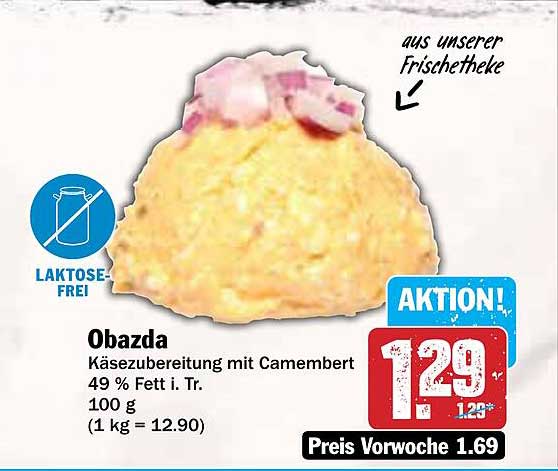 Obazda Käse zubereitung mit Camembert, 100 g