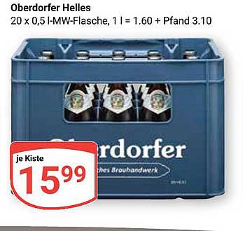 Oberdorfer Helles – 20 x 0,5 l MW-Flasche
