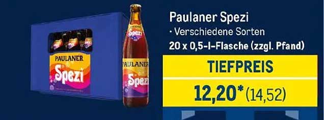 Paulaner Spezi - Verschiedene Sorten 20 x 0,5-l-Flasche (zzgl. Pfand)