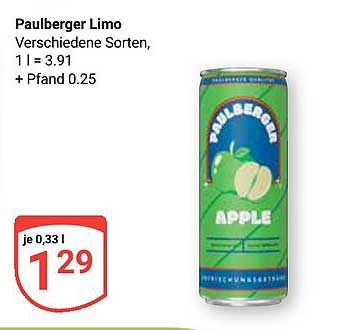 Paulberger Limo - verschiedene Sorten