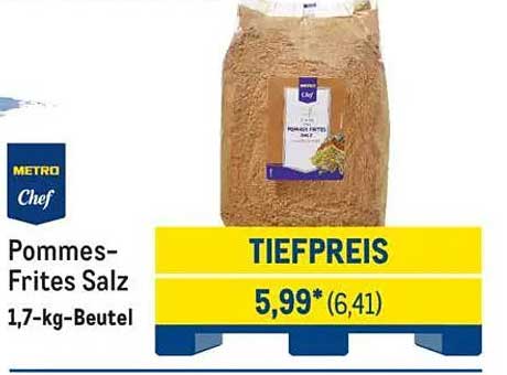 Pommes-Frites Salz 1,7-kg-Beutel