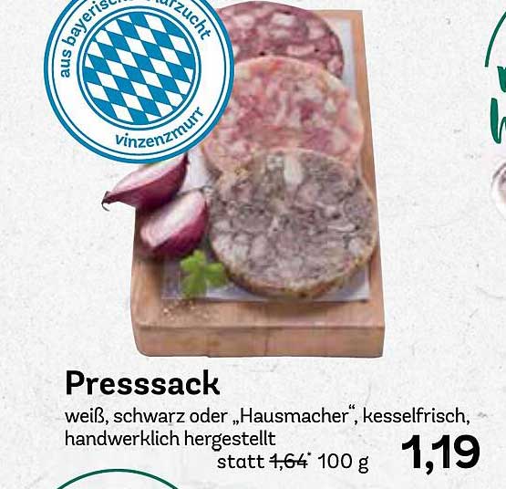 Presssack – weiß, schwarz oder ‚Hausmacher‘, kesselfrisch handwerklich hergestellt