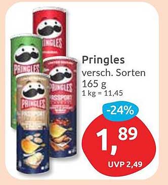 Pringles verschiedene Sorten 165 g