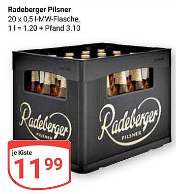 Radeberger Pilsner - 20 x 0,5 l-MW-Flasche