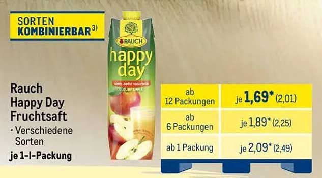 Rauch Happy Day Fruchtsaft – Verschiedene Sorten