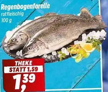 Regenbogenforelle rotfleischig 100 g
