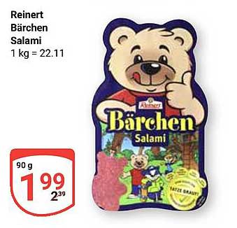 Reinert Bärchen Salami