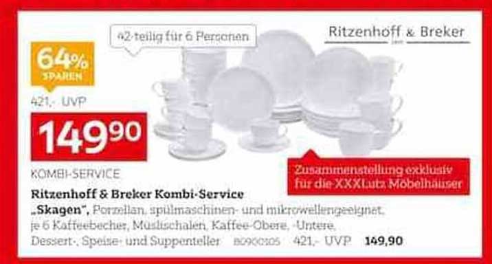 Ritzenhoff & Breker Kombi-Service „Skagen“ - 42-teilig für 6 Personen