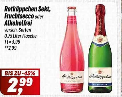 Rotkäppchen Sekt, Fruchtsecco oder Alkoholfrei - versch. Sorten 0,75 Liter Flasche