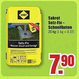 Sakret Setz-Fix – Schnellbeton 25 kg