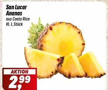 San Lucar Ananas aus Costa Rica, Kl. I, Stück