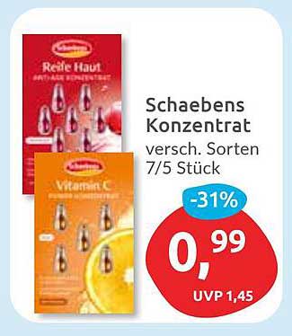 Schaebens Konzentrat - verschiedenste Sorten 7/5 Stück