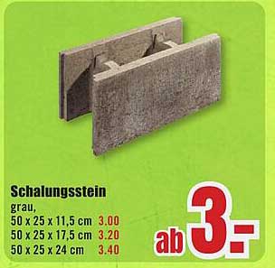 Schalungsstein grau – ab 3,00 €