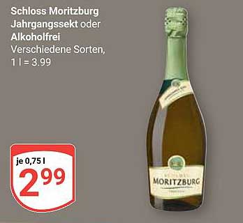 Schloss Moritzburg Jahrgangssekt oder Alkoholfrei