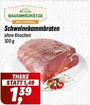 Schweinekammbrachen ohne Knochen 100 g