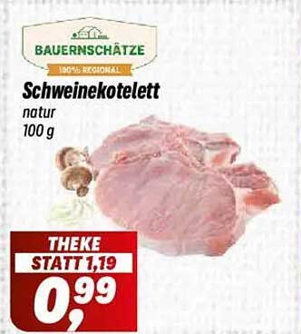 Schweinekotlett natur 100 g - 100% regional