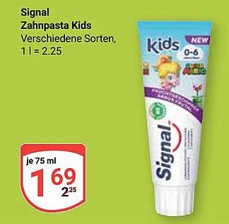 Signal Zahnpasta Kids - Verschiedene Sorten, 75 ml