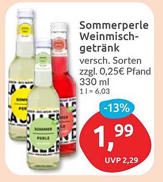 Sommerperle Weinmischgetränk, verschiedene Sorten 330 ml