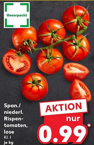 Spanische/niederländische Risptomaten, lose, AKTION nur 0,99*