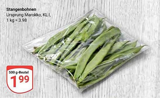 Stangenbohnen - 500 g Beutel für nur 1,99 €