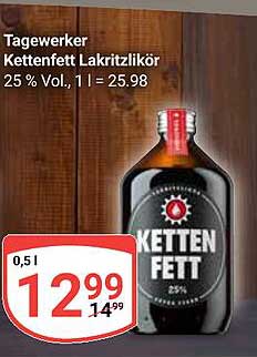 Tagewerker Kettenfett Lakritzlikör 0,5l