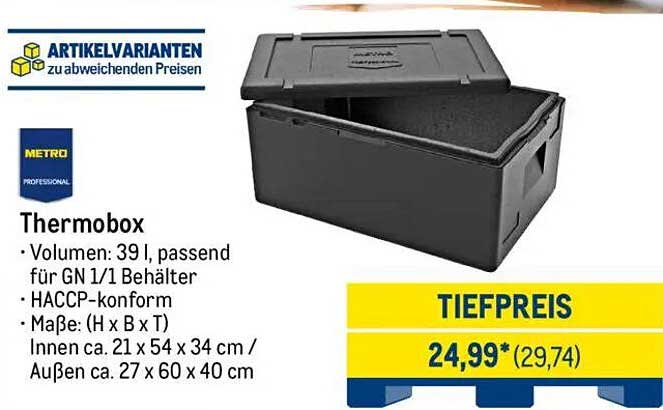 Thermobox - 39 l, passend für GN 1/1 Behälter