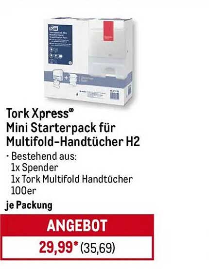 Tork Xpress® Mini Starterpack für Multifold-Handtücher H2