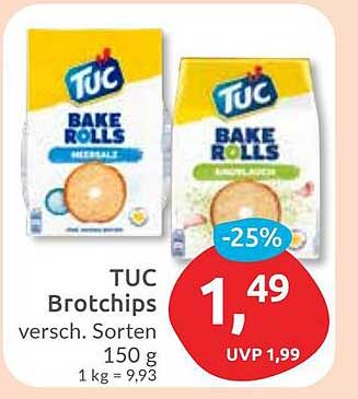 TUC Bake Rolls – Brochips in verschiedenen Sorten 150 g