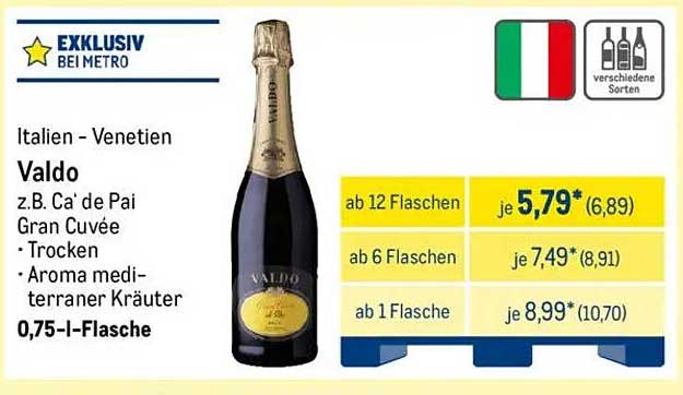 Valdo z.B. Ca' de Pai Gran Cuvée - Trocken