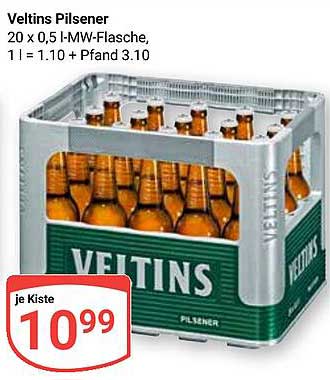 Veltins Pilsener Kiste 20 x 0,5 l
