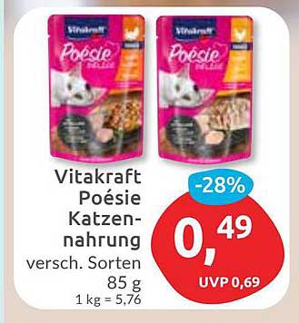 Vitakraft Poésie Katzennahrung 85 g - verschiedene Sorten