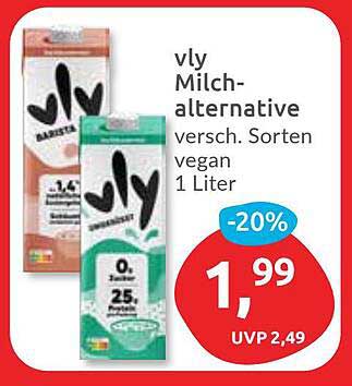 vly Milch-alternative - verschiedene Sorten vegan 1 Liter