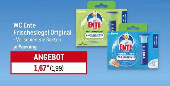 WC Ente Frischsiegel Original - Verschiedene Sorten