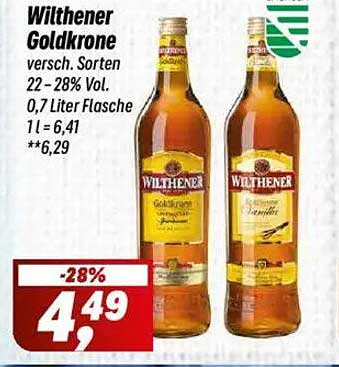 Wilthener Goldkrone 0,7 Liter Flasche – Verschiedene Sorten