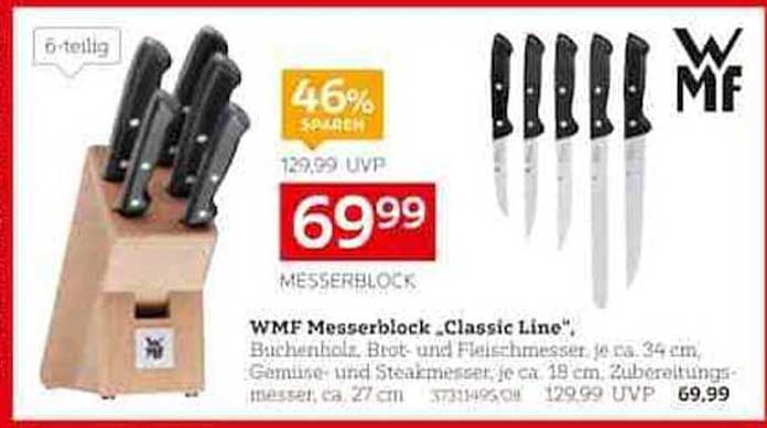WMF Messerblock ‚Classic Line‘ 6-teilig