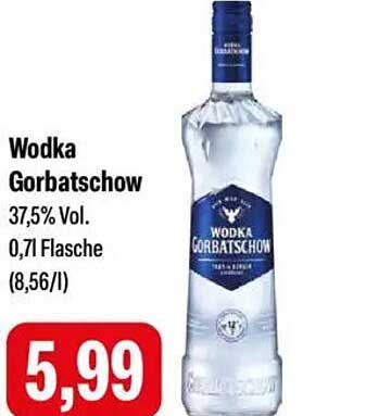 Wodka Gorbatschow 37,5% Vol. 0,7l Flasche